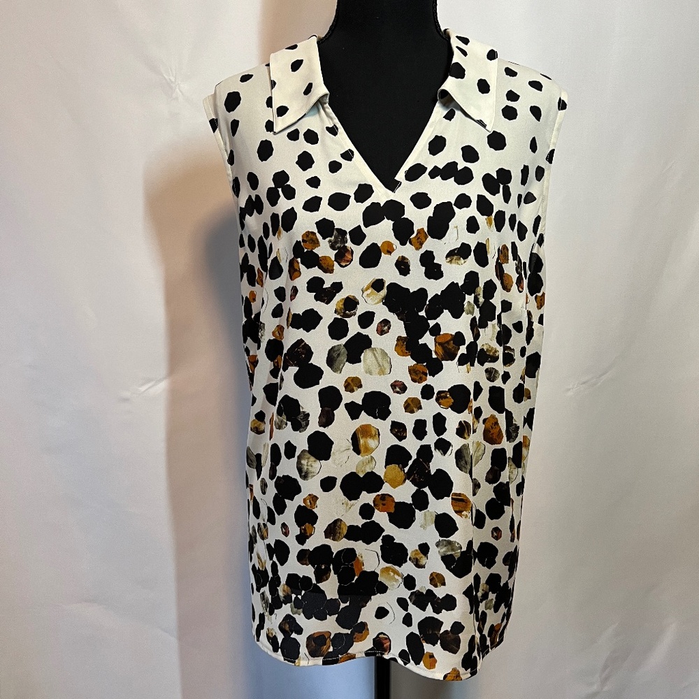 CAbi Style 3989 Seismic Sleeveless Blouse, Size XXL